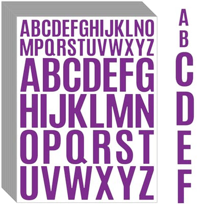 Letter Stickers 1560 Pieces 30 Sheets Stick on Vinyl Letters Capital Alphabet Sticker Letter for Craft Bulletin Boards Classroom Home Business Decor (1560 Count)