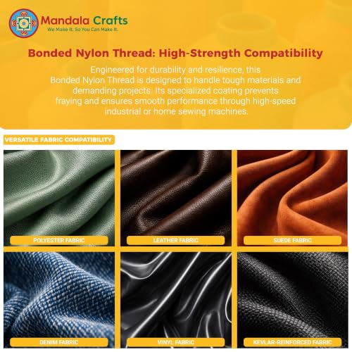 Bonded Nylon Thread Yellow Heavy Duty Sewing Threads