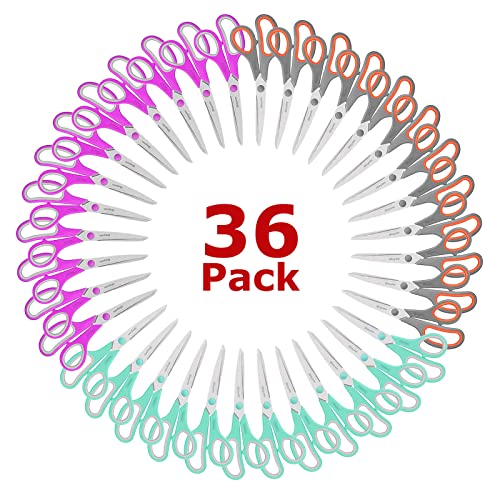 36 Pack 8" Heavy Duty Scissors (3 Count)