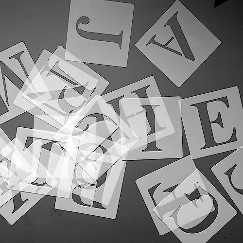 DIY Rainbow Banner Set Include 26 Letters Stencil