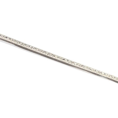 1 Foot 925 Sterling Silver Strip Wire Swirl Fancy Pattern Stepped Bezel Wrapping Setting Made in USA by CRAFT WIRE