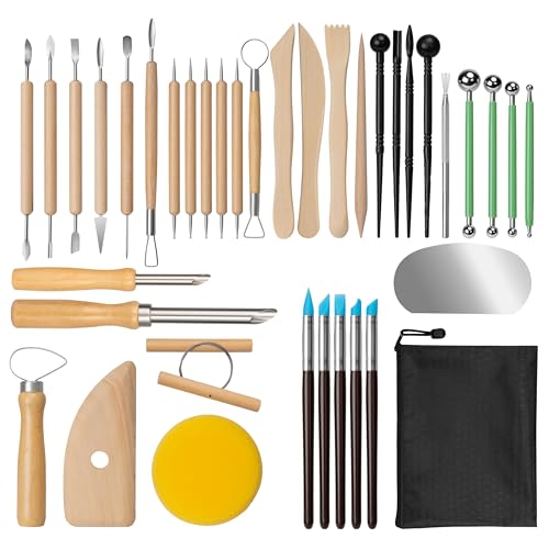 38 Pcs Polymer Clay Sculpting Tools Kit for Adults