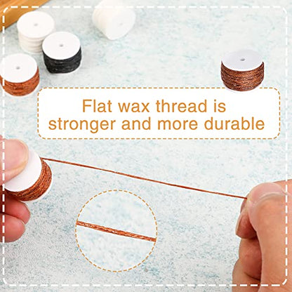 6 Pack Waxed Thread Leather Sewing Thread Stitching Tool (6 Count)