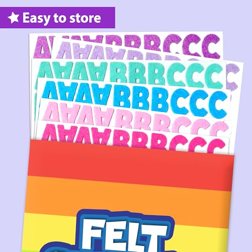 500+ Felt Letter Stickers for Kids Ages 3+