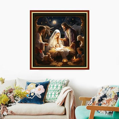 Stamped Cross Stitch Kits Full Range of Embroidery Needlework Starter Kits for Beginners Adults 11CT Embroidery Patterns Art Crafts DIY Needlepoint Kits