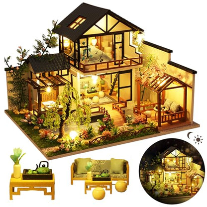 DIY Japanese Miniature House Kit Dollhouse Kit for Adults to Build