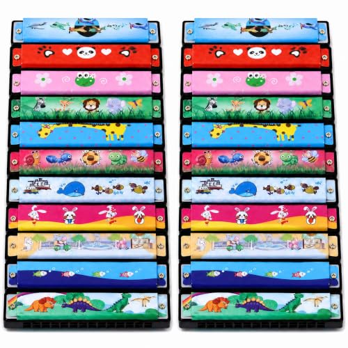 24 Kids Harmonicas (24 Count)