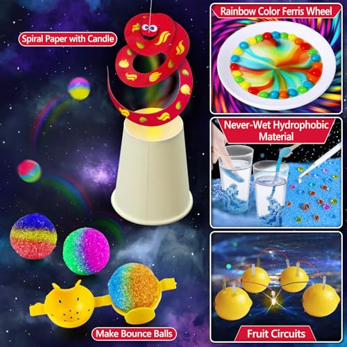 210 Experiments Science Kit for Kids Chemistry Set S.T.E.M Toy