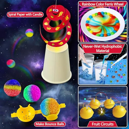 210 Experiments Science Kit for Kids Chemistry Set S.T.E.M Toy