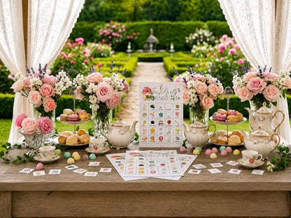 Tea Party Bingo Cards