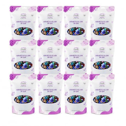 One Pound Assorted Glass Beads for Jewelry Making (192 Ounce)