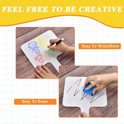 10 Pcs Dry Erase Answer Paddle (10 Count)