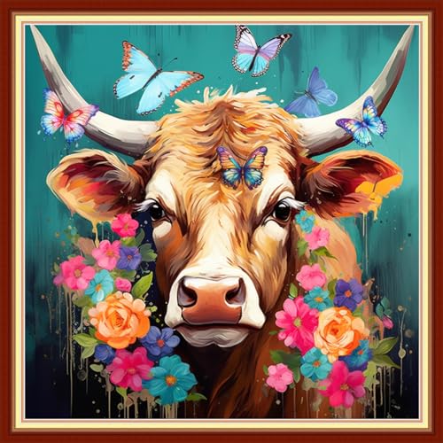Cross Stitch Stamped Full Embroidery Kits DIY 11CT Cotton Thread Printed DIY Needlepoint Kits Craft Needlework Set Cross