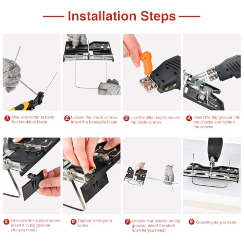 Air Cooled Hot Knife Foam Cutter Kit for Grooving