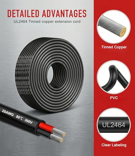 20AWG 2 Conductor Electrical Wire