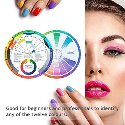 3 Pieces Artist Color Mixing Guides Wheel (2.2928 Ounce)