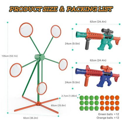 Shooting Games Toys for Age 5 6 7 8 9 10+ Year Old Boys (27 Count)