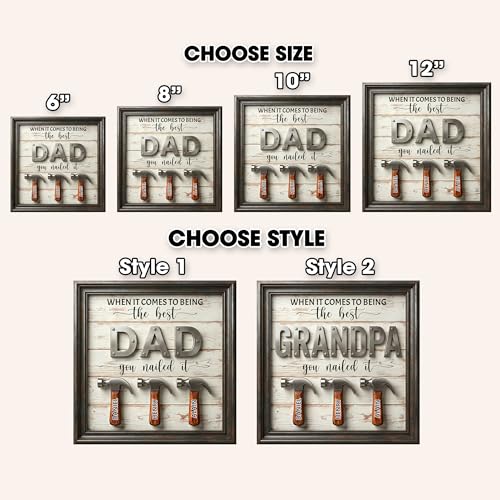 Personalized Fathers Day Dad Gifts from Daughters Sons
