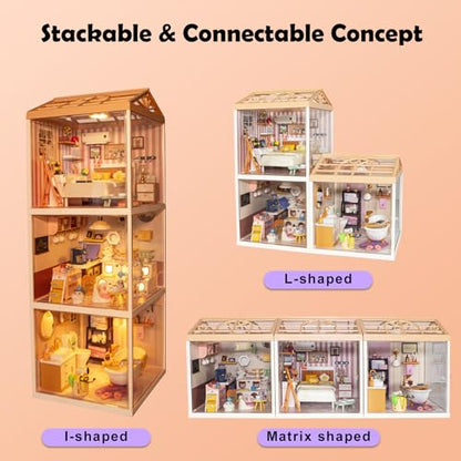Cozy Bathroom DIY Miniature House Kit for Adults
