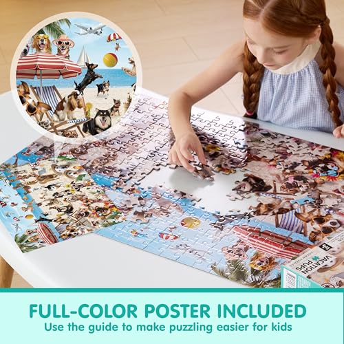 300 pcs Vacation Pups Dog Puzzles (300 Count)