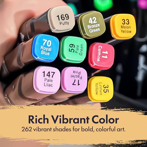 Dual Tip Alcohol Markers Set (262 Count)