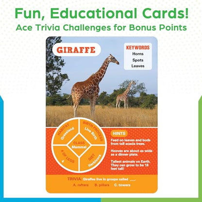 Guess the Animal in 10 Clues Card Games for Kids & Family