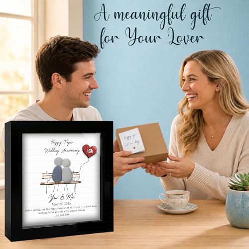 5.5" Couple Pebble Art Frame