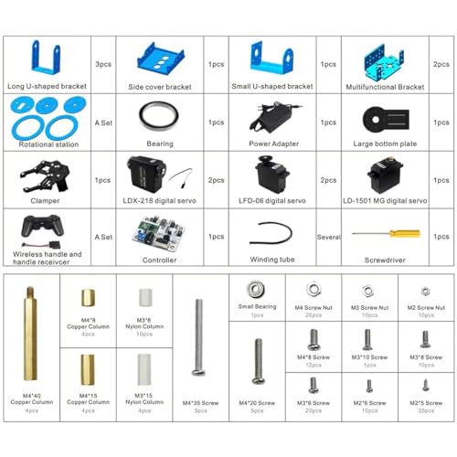 Robotic Arm Kit 6DOF Programming Robot Arm with 5 Servo