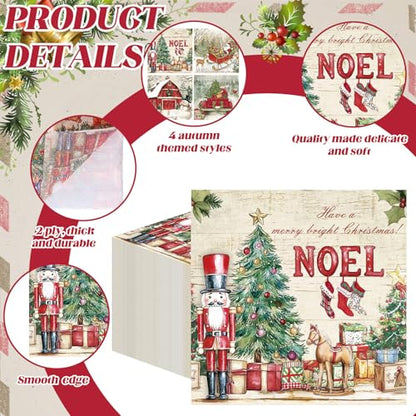 200 Pcs Christmas Napkins (200 Count)