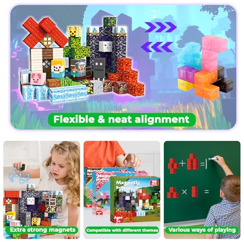 100 PCS Magnetic Blocks (100 Count)