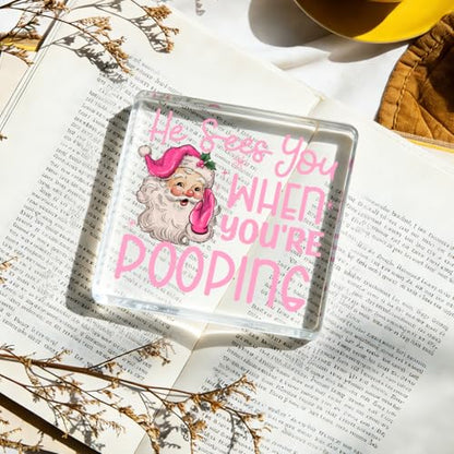 White Elephant Gifts Funny Christmas Decoration Acrylic Sign