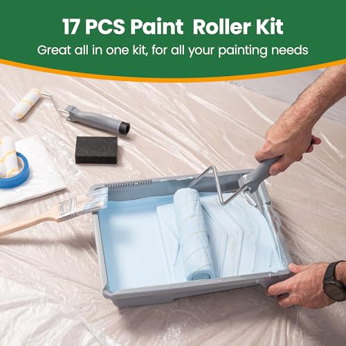 17 Piece Paint Roller Kit