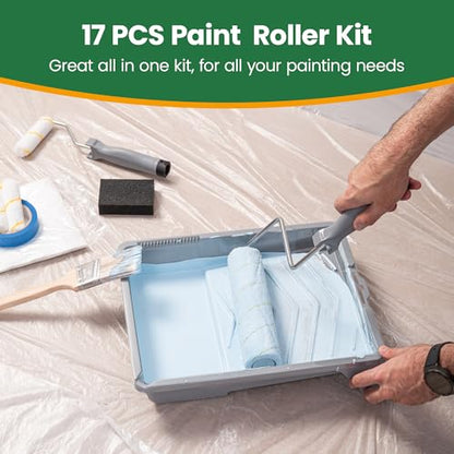 17 Piece Paint Roller Kit