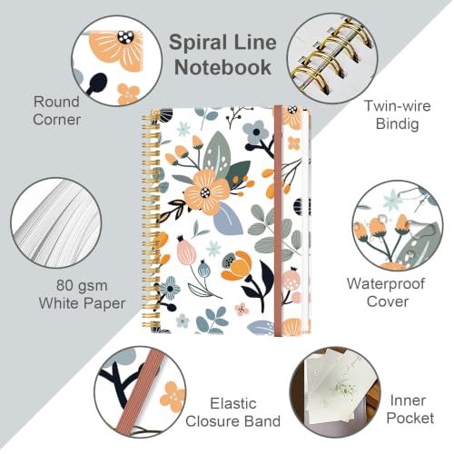 Lined Spiral Journal Notebook for Women & Men