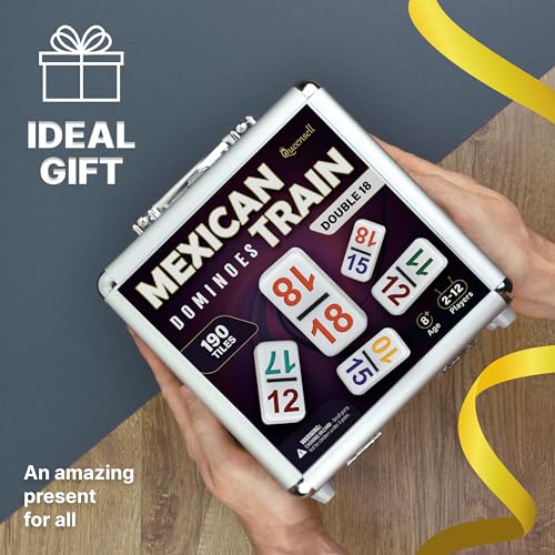 Mexican Train Dominoes Set with Numbers