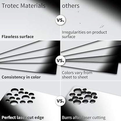 Metallic Looking Acrylic Sheet (4 Count)