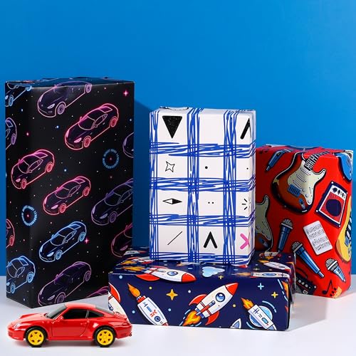 12 Sheets Art Wrapping Paper (12 Count)