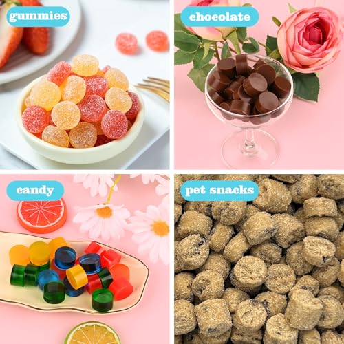 Round Candy Molds Silicone (4 Count)