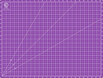 A2 (25"x19") Professional Grade Self-Healing Cutting Mat (Purple) - Odor-Free, Double-Sided, eco-Friendly, Durable. Premium Desk mat for Crafting, Sewing, Quilting and Art Projects