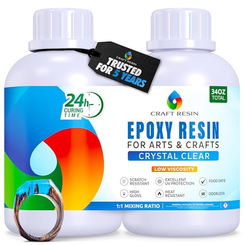 Crystal Clear Epoxy Resin Kit (34 Ounce)