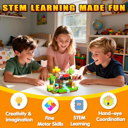 208PCS Light Up Magnetic Blocks (208 Count)