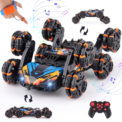 Cool 8 Wheels Hand Controlled rc Stunt Car Toys