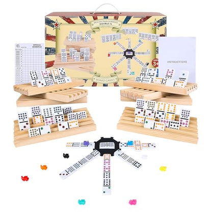 Mexican Train Dominoes Set Double 15