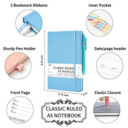 5 Pack Notebooks Journals Bulk (5 Count)