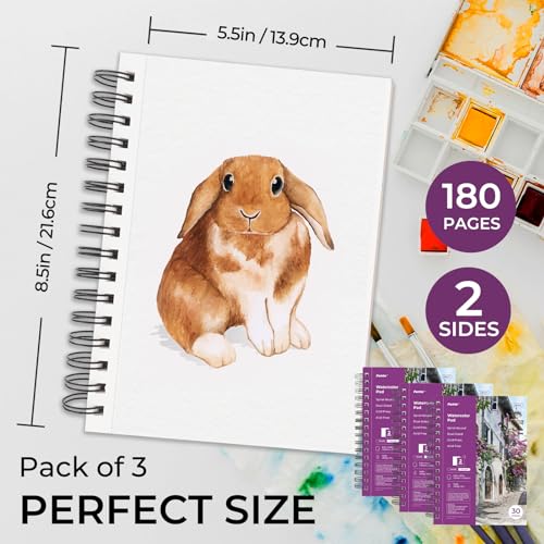 Watercolor Pad 5.5x8.5 (3 Count)