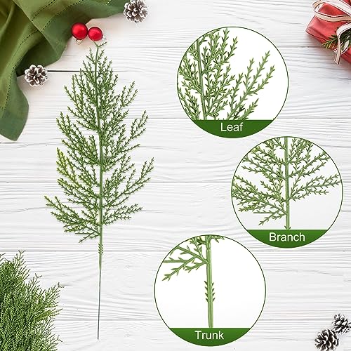 120 Pcs Artificial Faux Greenery Sprigs and Twigs (120 Count)