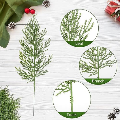 120 Pcs Artificial Faux Greenery Sprigs and Twigs (120 Count)