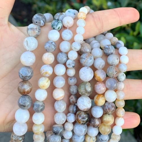 180pcs Adabele Natural Bamboo Leaf Agate Gemstone 4mm (186 Count)
