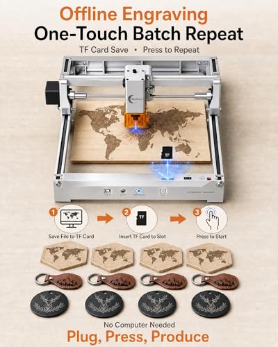 Laser Engraver 12W Laser Engraving Machine for Wood Metal Acrylic Glass Stone
