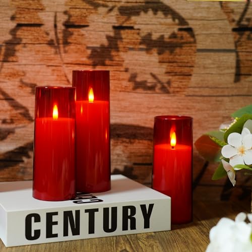 Flickering Flameless Candles Battery Operated with Remote and 2 (9 Count)
